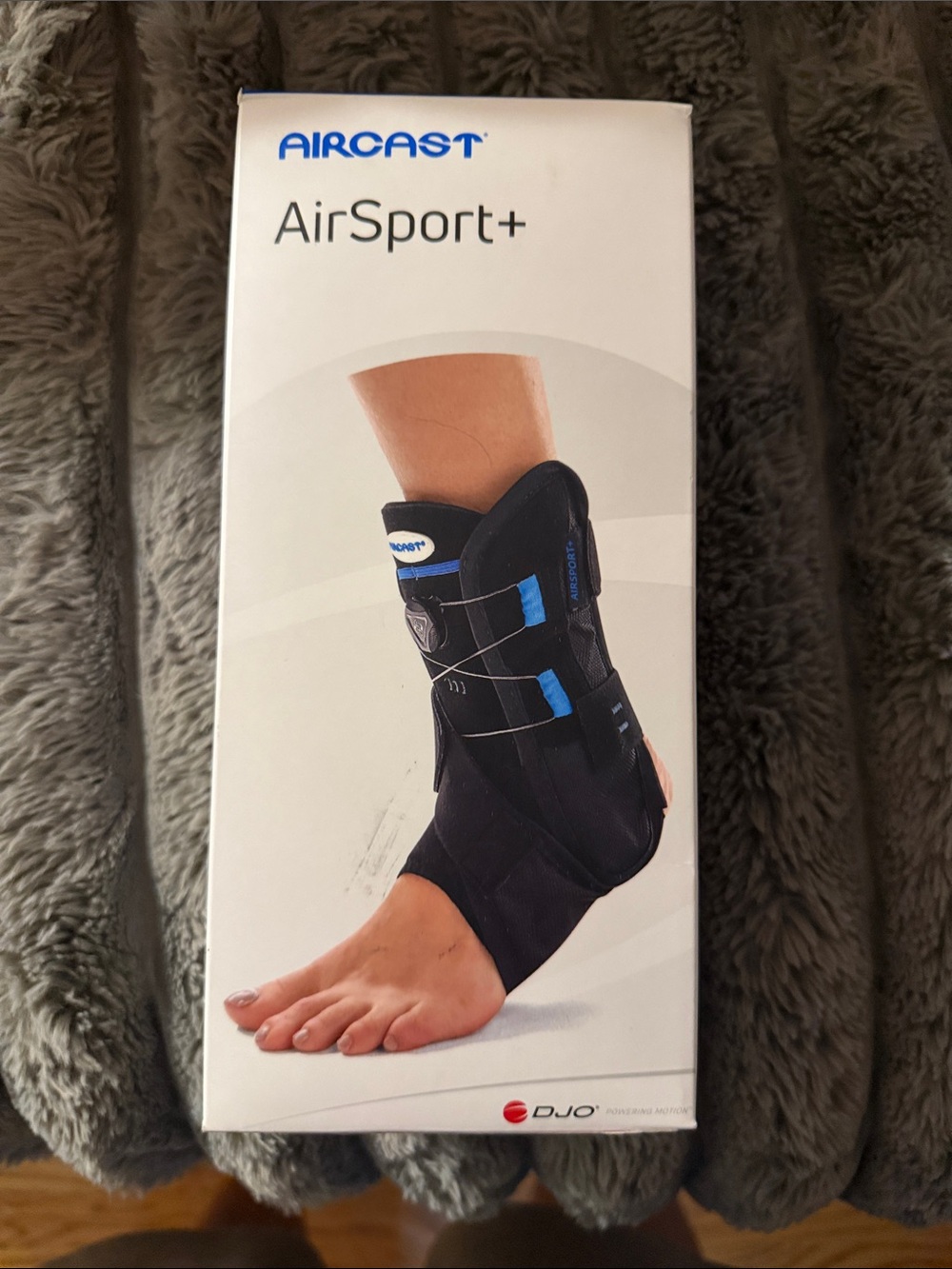 AirSport+ Ankle Brace - Black - Sz Medium - Women - right foot